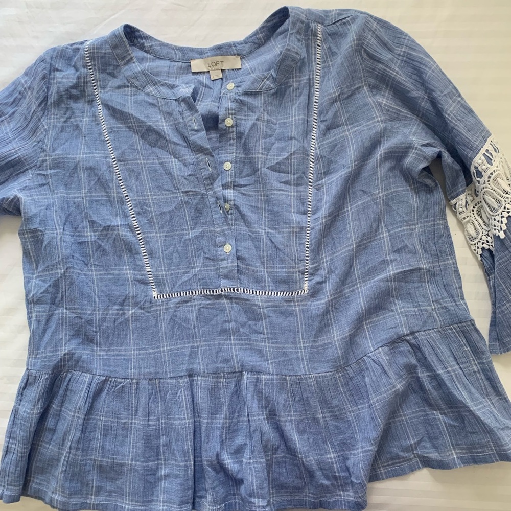 LOFT - Peplum Top